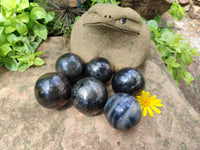 Polished Pharaoh Stone Spheres x 6 From Zimbabwe