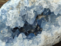 Natural Celestite Geode Specimen x 1 From Sakoany, Madagascar