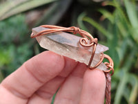 Hand Made Copper Wire Wrapped Stone Pendants x 6 From Southern Africa