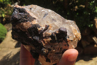 Natural Black Tourmaline With Quartz Specimens x 5 From Zimbabwe