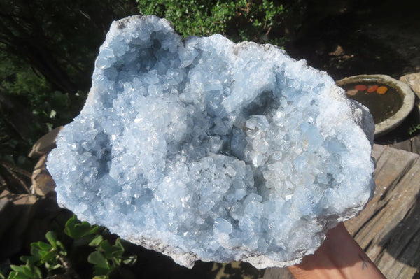 Natural Celestite Crystal Plate x 1 From Sakoany, Madagascar