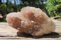 Natural Red Hematoid Quartz Clusters x 6 From Karoi, Zimbabwe