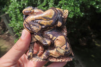 Hand Made Pyrophyllite Animal Carvings x 2 From South Africa