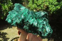 Natural Silky Malachite Specimens x 2 From Kasompe, Congo