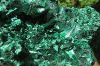 Natural Silky Malachite Specimens x 2 From Kasompe, Congo