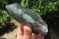 Polished Bloodstone Points x 3 From Swaziland