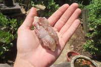 Natural Red Hematoid Quartz Clusters x 6 From Karoi, Zimbabwe