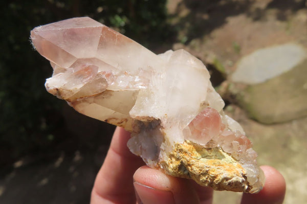 Natural Red Hematoid Quartz Clusters x 6 From Karoi, Zimbabwe