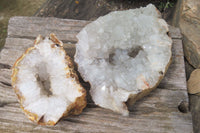 Natural Zululand Agate Geodes x 2 From Jozini, South Africa