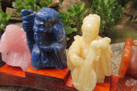 Polished Assortment Of Lucky God Carvings x 7 From China