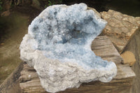 Natural Celestite Geode Specimen x 1 From Sakoany, Madagascar