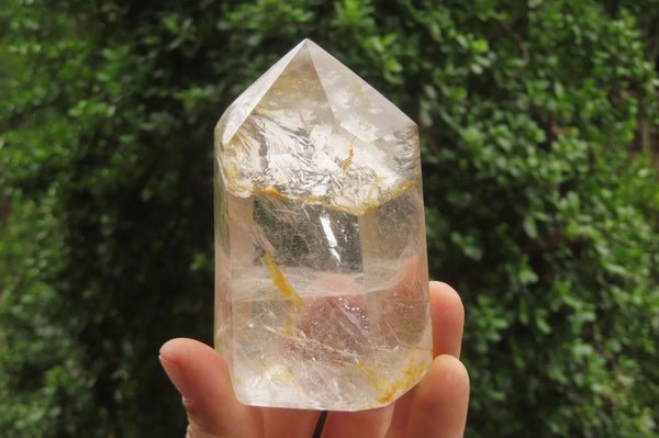 Polished Clear Quartz Crystal Points x 3 From Madagascar