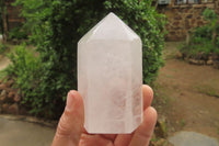 Polished Clear Quartz Crystal Points x 3 From Madagascar