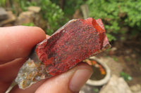 Natural Bloodstone Cobbed Specimens x 2 Kg Lot From Swaziland