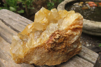 Natural Limonite Quartz Geode Specimens x 4 From Zambia