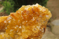 Natural Limonite Quartz Geode Specimens x 4 From Zambia