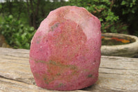 Polished On One Side Rhodonite x 6 From Madagascar