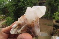 Natural Pineapple Candle Quartz Clusters x 6 From Antsirabe, Madagascar