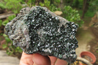 Natural Libethenite Crystals On Dolomite Matrix Specimens x 3 From Shituru, Congo