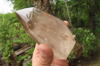 Polished Smokey Quartz Crystals x 2 From Madagascar