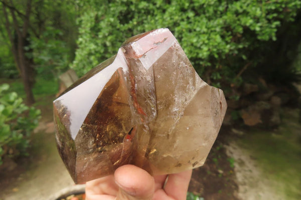 Polished Smokey Quartz Crystals x 2 From Madagascar