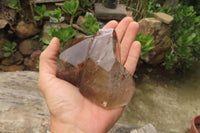 Polished Smokey Quartz Crystals x 2 From Madagascar