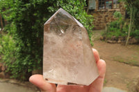 Polished Smokey Quartz Crystals x 2 From Madagascar