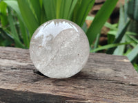 Polished Clear Quartz Crystal Balls x 3 From Madagascar