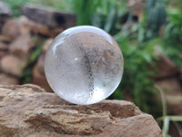 Polished Clear Quartz Crystal Balls x 3 From Madagascar