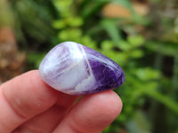 Polished Medium Chevron Amethyst Tumble Stones - sold per KG - From Zambia