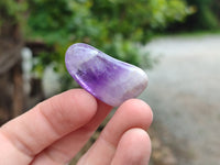 Polished Medium Chevron Amethyst Tumble Stones - sold per KG - From Zambia