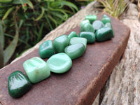 Polished Medium Aventurine Tumble Stones - sold per KG - From Zimbabwe