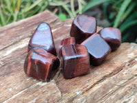 Polished Red Tigers Eye Tumble Stones - sold per KG - From South Africa