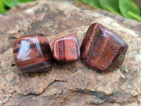 Polished Red Tigers Eye Tumble Stones - sold per KG - From South Africa