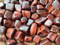 Polished Red Tigers Eye Tumble Stones - sold per KG - From South Africa