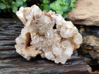 Natural Limonite Quartz Clusters x 3 From Solwezi, Zambia