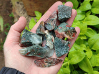 Natural Bloodstone Cobbed Specimens x 1.8 Kg Lot From Swaziland