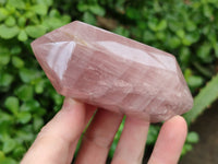 Polished Double Terminated Rose Quartz Points x 6 From Ambatondrazaka, Madagascar