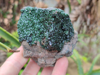 Natural Libethenite Crystals On Dolomite Matrix Specimens x 4 From Shituru, Congo