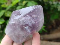 Polished Amethyst Window Quartz Points x 2 From Akansobe, Madagascar