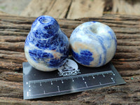 Polished Sodalite Fruit Carvings x 6 From Namibia