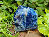 Polished Sodalite Points x 3 From Kunene River, Namibia