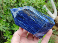 Polished Sodalite Points x 3 From Kunene River, Namibia