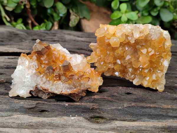 Natural Limonite Quartz Clusters x 24 From Solwezi, Zambia