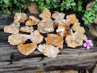 Natural Limonite Quartz Clusters x 24 From Solwezi, Zambia