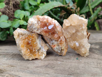 Natural Limonite Quartz Clusters x 24 From Solwezi, Zambia