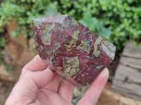 Polished Bastite Dragons Blood Point-Prism x 6 From Tshipise, South Africa