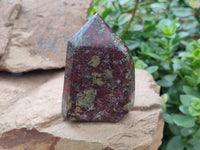 Polished Bastite Dragons Blood Point-Prism x 6 From Tshipise, South Africa