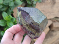 Polished Bastite Dragons Blood Point-Prism x 6 From Tshipise, South Africa