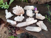 Natural Quartz Clusters and Crystals x 11 From Madagascar